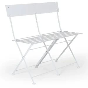 Snabb frakt Arno cafésoffa - Vit stål 82 x 45 cm från Brafab- Bra Möbler