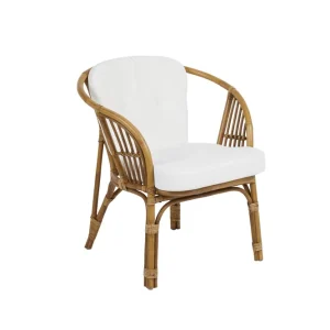 Astrakan fåtölj - Natur med vit dyna 68 x 69 cm från Brafab- Bra Möbler Bästa pris