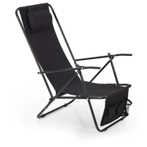 Colorado strandstol - Svart/svart från Brafab- Bra Möbler Billigare