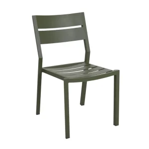 Delia stapelstol - Moss green från Brafab- Bra Möbler Rabatt