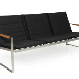 Lågt pris Gotland 3-sitssoffa - Rostfritt/teak 192 x 84 cm från Brafab- Bra Möbler