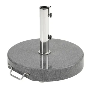 Grosetto parasollfot - Mörkgranit 40 kg från Brafab- Bra Möbler Fynd