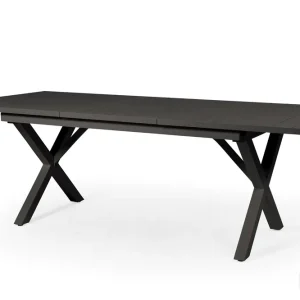 risnedsättning Hillmond matbord - Svart 160-220 x 100 cm från Brafab- Bra Möbler