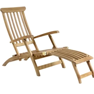 Expressleverans Jackson däckstol - Teak 150 x 61 cm från Brafab- Bra Möbler