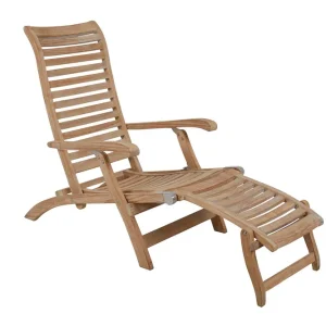 Begränsat antal Karlo däckstol - Teak 60 x 159 cm från Brafab- Bra Möbler