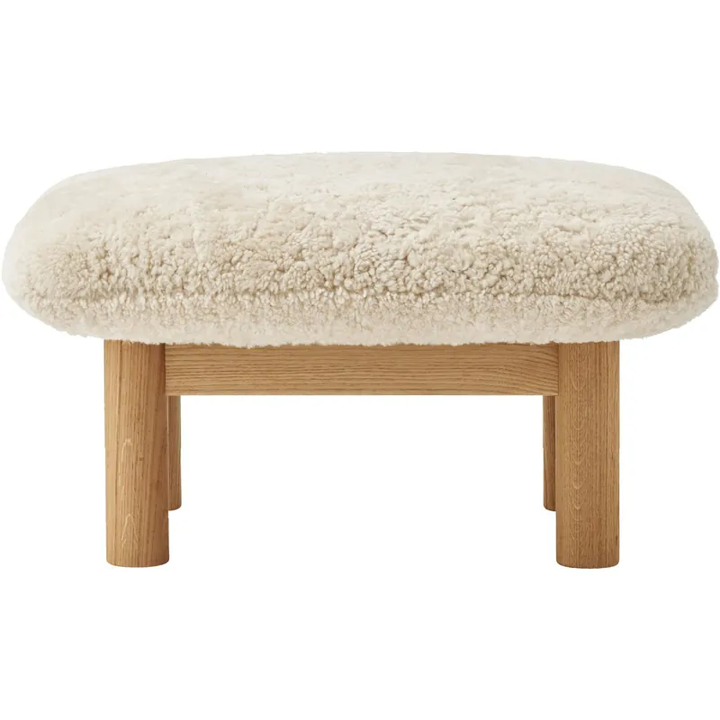 Brasilia Ottoman Naturlig Ek, Sheepskin Nature Kampanjpris