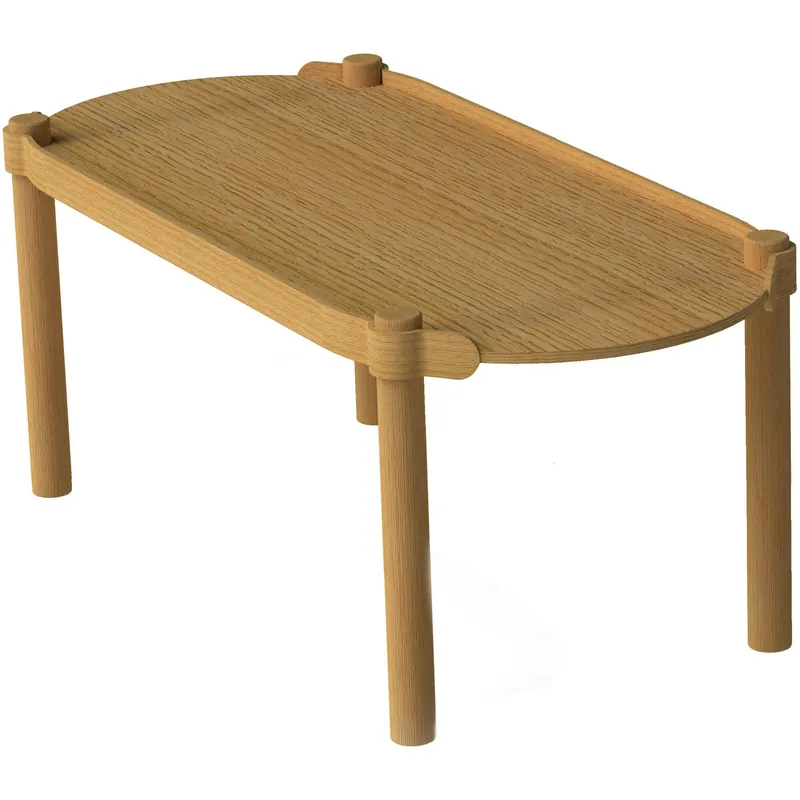 Woody Soffbord 50x105 cm, Naturlig Ek Fri frakt