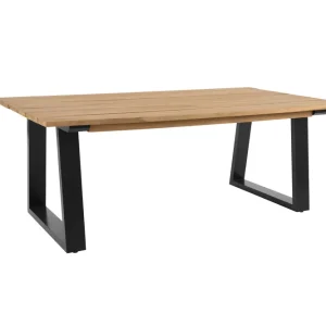 Laurion soffbord - Teak/svart 130 x 67 cm från Brafab- Bra Möbler Snabb leverans