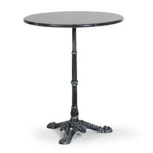 Loire marmorbord - Grå med svarta inslag 60 cm från Brafab- Bra Möbler Reapris
