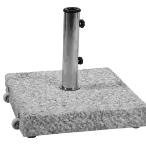 Outlet Mito parasollfot med hjul - Ljusgranit 50 kg från Brafab- Bra Möbler