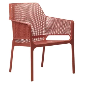 Lågt pris Net fåtölj - Korallröd 69 x 71 cm från Brafab- Bra Möbler
