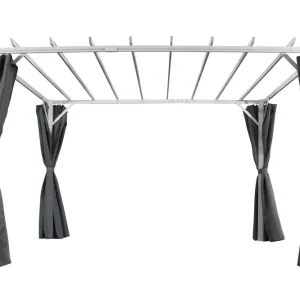 Piode pergola - Vit/grå 360 x 303 cm från Brafab- Bra Möbler I lager
