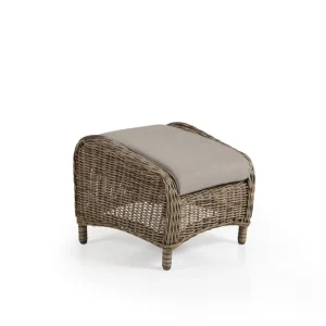 Säker betalning Rosita fotpall - Natur med beige dyna 51 x 54 cm från Brafab- Bra Möbler
