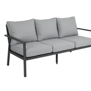 Samvaro 3-sitssoffa - Antracit med grå dyna 183 x 82 cm från Brafab- Bra Möbler Expressleverans