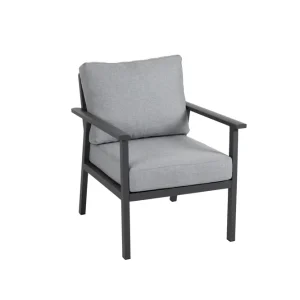 Samvaro fåtölj - Antracit med grå dyna 69 x 80 cm från Brafab- Bra Möbler Säker betalning