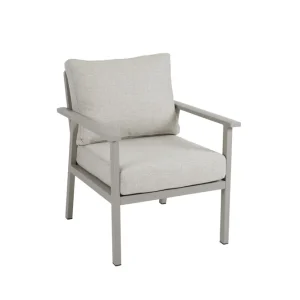 Samvaro fåtölj - Khaki med beige dyna 69 x 80 cm från Brafab- Bra Möbler I lager