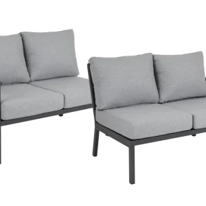 Samvaro 2-sitsavslut - Antracit med grå dyna 120 x 82 cm från Brafab- Bra Möbler Billigare