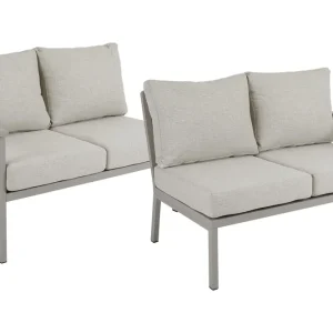 Sänkt pris Samvaro 2-sitsavslut - Khaki med beige dyna 120 x 82 cm från Brafab- Bra Möbler