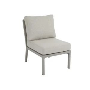 Kampanjpris Samvaro mittdel - Khaki med beige dyna 56 x 79 cm från Brafab- Bra Möbler