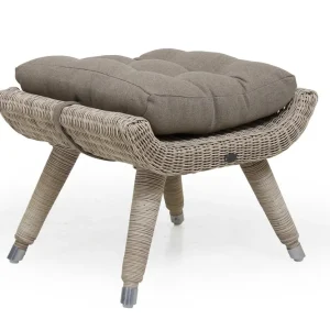 Expressleverans Silva fotpall - Beige med beige dyna 60 x 46 cm från Brafab- Bra Möbler