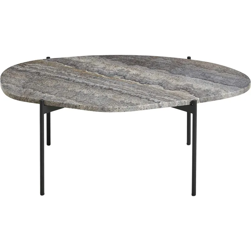 Endast idag LA TERRA Soffbord Travertin Grå, L: 95 cm