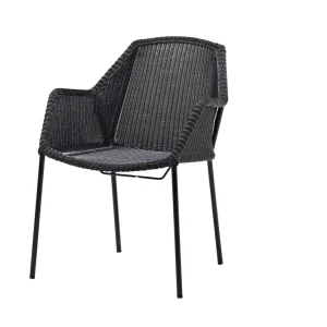 Nedsatt pris Breeze stapelstol - Svart från Cane-line- Bra Möbler