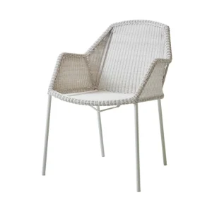 Beställ nu Breeze stapelstol - Vit/grå från Cane-line- Bra Möbler