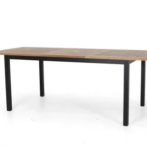 Twin matbord - Svart/teak 160 - 220 x 90 cm från Selected Exclusive- Bra Möbler Köp nu