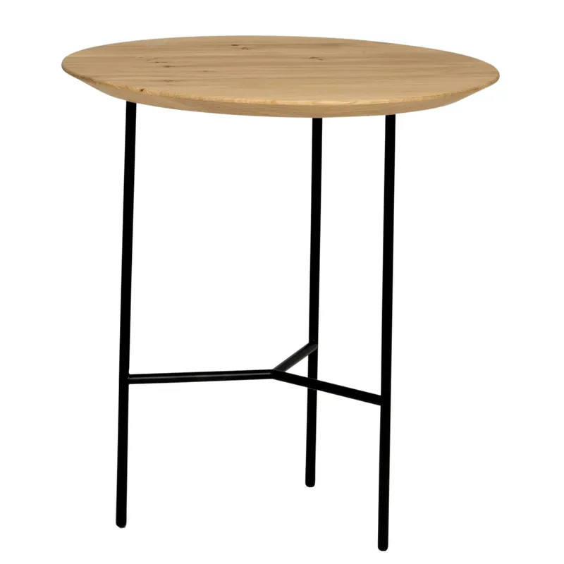 Erbjudande Tribeca Sidobord Lackad Ek / Svart, 47 cm