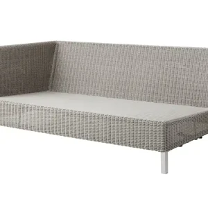 Rabatter Connect 2-sitsmodul H - Taupe Högermodul från Cane-line- Bra Möbler