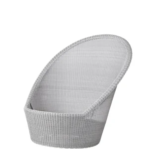 Rea Kingston solstol - Vit/grå Med hjul från Cane-line- Bra Möbler