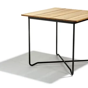 Nyhet Grinda matbord - Teak/svart 85 x 85 cm från Skargaarden- Bra Möbler