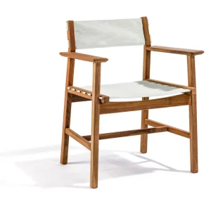 Fynd Djurö karmstol - Teak/vit från Skargaarden- Bra Möbler