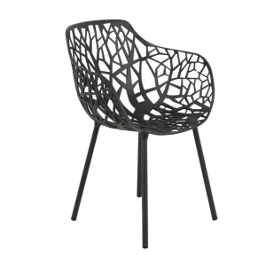 Forest karmstol - Metallic grå från Fast- Bra Möbler Billig