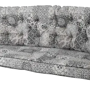 Outlet Malta rottingdyna - Morocco grey 3-sits från Fritab- Bra Möbler