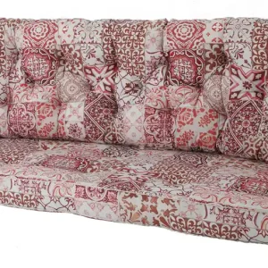 Lågt pris Malta rottingdyna - Morocco orange 3-sits från Fritab- Bra Möbler