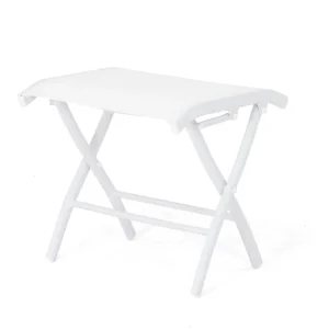 Nice fotpall - Vit/vit från Selected Home- Bra Möbler Begränsad tid