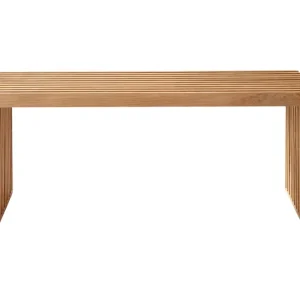 Rib benk - Teak 104 x 35 cm från Cinas- Bra Möbler Köp online