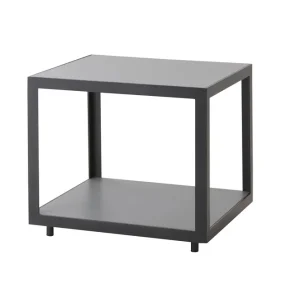 Level soffbordsunderrede - Lava grey 48 x 48 cm från Cane-line- Bra Möbler Begränsat antal