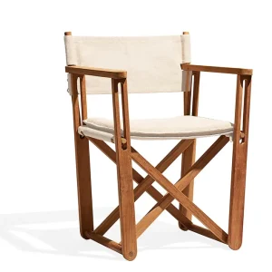 Säker betalning Kryss loungestol - Teak/beige från Skargaarden- Bra Möbler