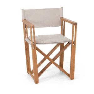 Fri frakt Kryss matstol - Teak/beige från Skargaarden- Bra Möbler