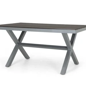 Vegas matbord - Silver med grå nonwood 150 x 90 cm från Selected Home- Bra Möbler Lågt pris