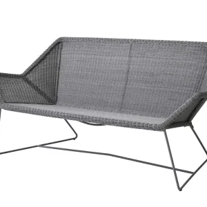 Breeze 2-sitssoffa - Light grey från Cane-line- Bra Möbler Rabatt