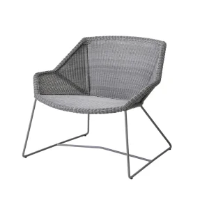 Rabatt Breeze loungefåtölj - Light grey från Cane-line- Bra Möbler