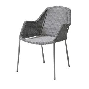 Begränsat antal Breeze stapelstol - Light grey från Cane-line- Bra Möbler
