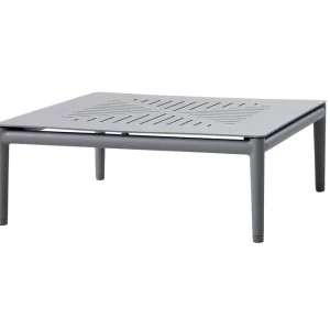 Kampanjpris Conic soffbord - Light grey/aluminium 75 x 28 cm från Cane-line- Bra Möbler