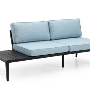 Beställ nu Coaldale 2-sitsavslut - Svart matt med aqua cool dyna Höger från Brafab- Bra Möbler