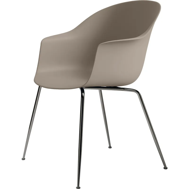 Bat Stol Conic, Black Chrome/ New Beige Begränsat antal