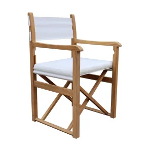 Säker betalning Haväng regissörsstol - Vit Teak från Stockamöllan- Bra Möbler