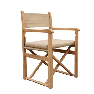 Haväng regissörsstol - Sand Teak från Stockamöllan- Bra Möbler Populär